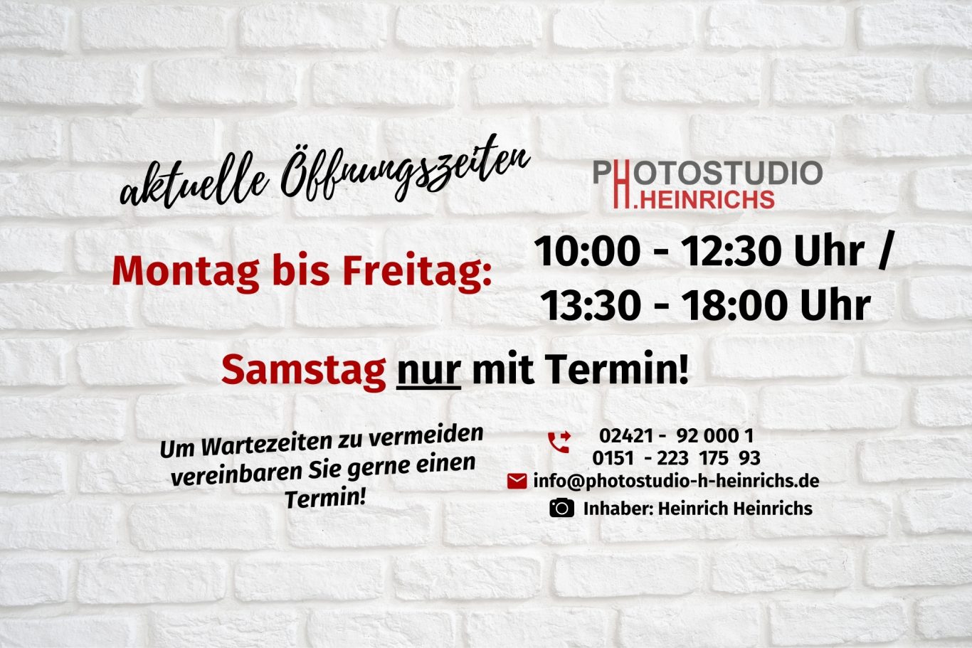 Öffnungszeiten 2026 Öffnungszeiten 2026